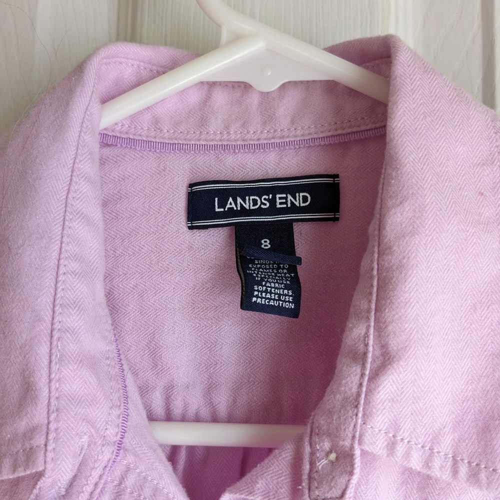 Lands End flannel blouse.